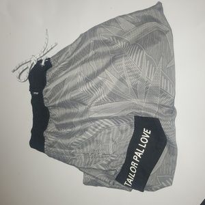 TAILOR PAl LOVE Gray, Tropical,Men's swim trunks